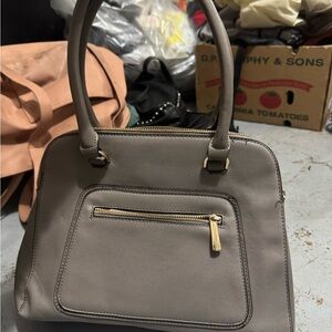 Elegant Gray Handbag